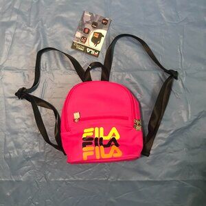 FILA Anita Pink Bright Logo Backpack, NWT brand new.